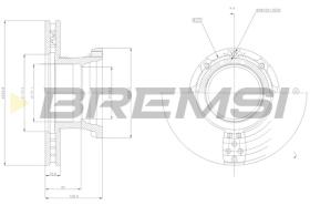 Bremsi CD5216V - DISCO DE FRENO | BRAKE DISCS