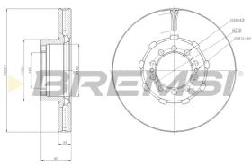 Bremsi CD5218V - DISCHI FRENO | BRAKE DISCS