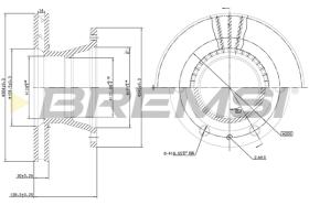 Bremsi CD5233V - DISCO DE FRENO | BRAKE DISCS