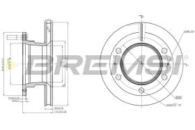 Bremsi CD5264V - DISCO DE FRENO | BRAKE DISCS