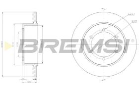 Bremsi CD5369S - DISCO DE FRENO | BRAKE DISCS