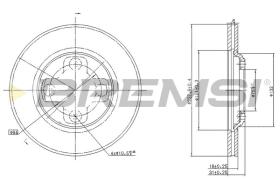 Bremsi CD6195S - DISCO DE FRENO | BRAKE DISCS