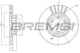 Bremsi CD6458V - DISCO DE FRENO | BRAKE DISCS