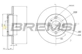 Bremsi CD6670S - DISCO DE FRENO | BRAKE DISCS