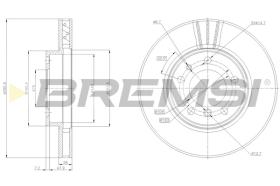 Bremsi CD6712V - DISCO DE FRENO | BRAKE DISCS