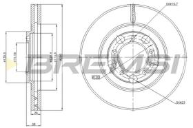 Bremsi CD7071V - DISCO DE FRENO | BRAKE DISCS