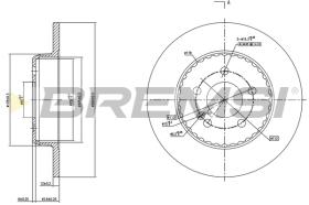 Bremsi CD7317S - DISCO DE FRENO | BRAKE DISCS