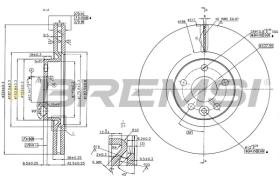 Bremsi CD7320V - DISCO DE FRENO | BRAKE DISCS