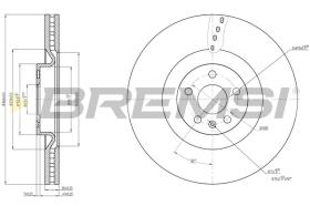 Bremsi CD7323V - DISCO DE FRENO | BRAKE DISCS