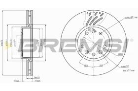Bremsi CD7324V - DISCO DE FRENO | BRAKE DISCS