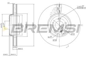 Bremsi CD7329V - DISCO DE FRENO | BRAKE DISCS