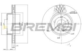 Bremsi CD7331V - DISCHI FRENO | BRAKE DISCS
