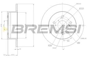 Bremsi CD7980S - DISCO DE FRENO | BRAKE DISCS