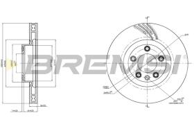 Bremsi CD8019VRD - DISCO DE FRENO | BRAKE DISCS