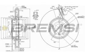 Bremsi CD8043VRD - DISCO DE FRENO | BRAKE DISCS