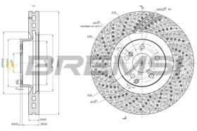 Bremsi CD8051V - DISCO DE FRENO | BRAKE DISCS