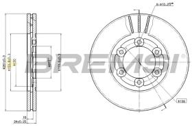 Bremsi CD8161V - DISCO DE FRENO | BRAKE DISCS