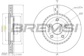 Bremsi CD8216V - DISCO DE FRENO | BRAKE DISCS