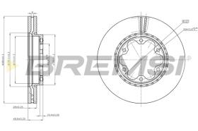 Bremsi CD8269V - DISCHI FRENO | BRAKE DISCS