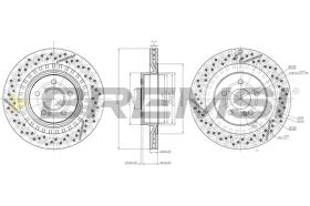 Bremsi CD8427V - DISCO DE FRENO | BRAKE DISCS