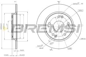 Bremsi CD8524S - DISCO DE FRENO | BRAKE DISCS