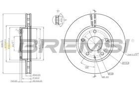Bremsi CD8532V - DISCO DE FRENO | BRAKE DISCS