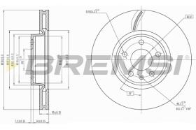 Bremsi CD8596V - DISCHI FRENO | BRAKE DISCS