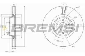 Bremsi CD8598V - DISCO DE FRENO | BRAKE DISCS