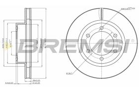 Bremsi CD8606V - DISCO DE FRENO | BRAKE DISCS
