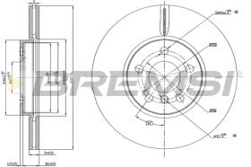 Bremsi CD8637V - DISCO DE FRENO | BRAKE DISCS