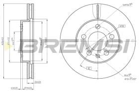 Bremsi CD8663V - DISCO DE FRENO | BRAKE DISCS
