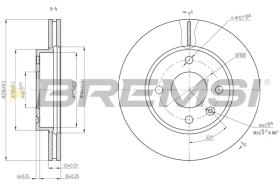 Bremsi CD8688V - DISCO DE FRENO | BRAKE DISCS