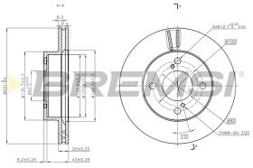 Bremsi CD8689V - DISCO DE FRENO | BRAKE DISCS