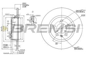 Bremsi CD8691S - DISCO DE FRENO | BRAKE DISCS