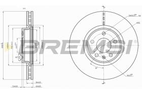 Bremsi CD8761V - DISCO DE FRENO | BRAKE DISCS