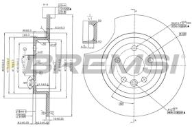 Bremsi CD8771V - DISCO DE FRENO | BRAKE DISCS