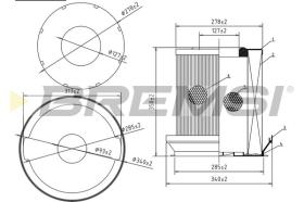Bremsi FA1623 - FILTRO DE AIRE | AIR FILTER