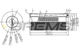 Bremsi FA1665 - FILTRO DE AIRE | AIR FILTER
