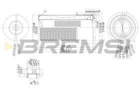 Bremsi FA1669 - FILTRO DE AIRE | AIR FILTER