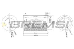 Bremsi FA1674 - FILTRO DE AIRE | AIR FILTER