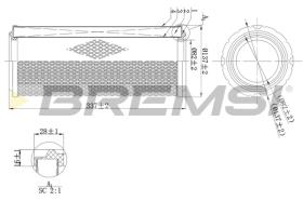 Bremsi FA1996 - FILTRO DE AIRE | AIR FILTER