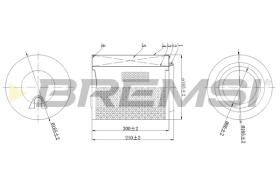 Bremsi FA2199 - FILTRO DE AIRE | AIR FILTER