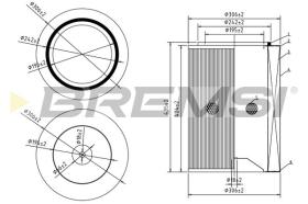 Bremsi FA2213 - FILTRO DE AIRE | AIR FILTER
