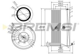 Bremsi FA2218 - FILTRO DE AIRE | AIR FILTER