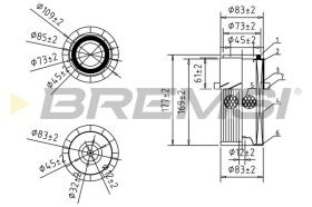 Bremsi FA2225 - FILTRO DE AIRE | AIR FILTER