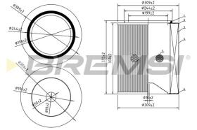 Bremsi FA2262 - FILTRO DE AIRE | AIR FILTER