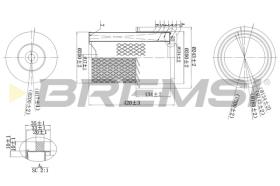 Bremsi FA2274 - FILTRO DE AIRE | AIR FILTER