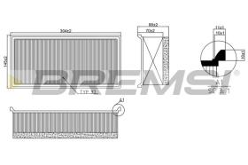 Bremsi FA2340 - FILTRO DE AIRE | AIR FILTER