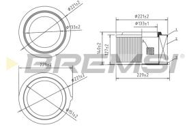 Bremsi FA2347 - FILTRO DE AIRE | AIR FILTER