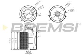 Bremsi FA2402 - FILTRO DE AIRE | AIR FILTER